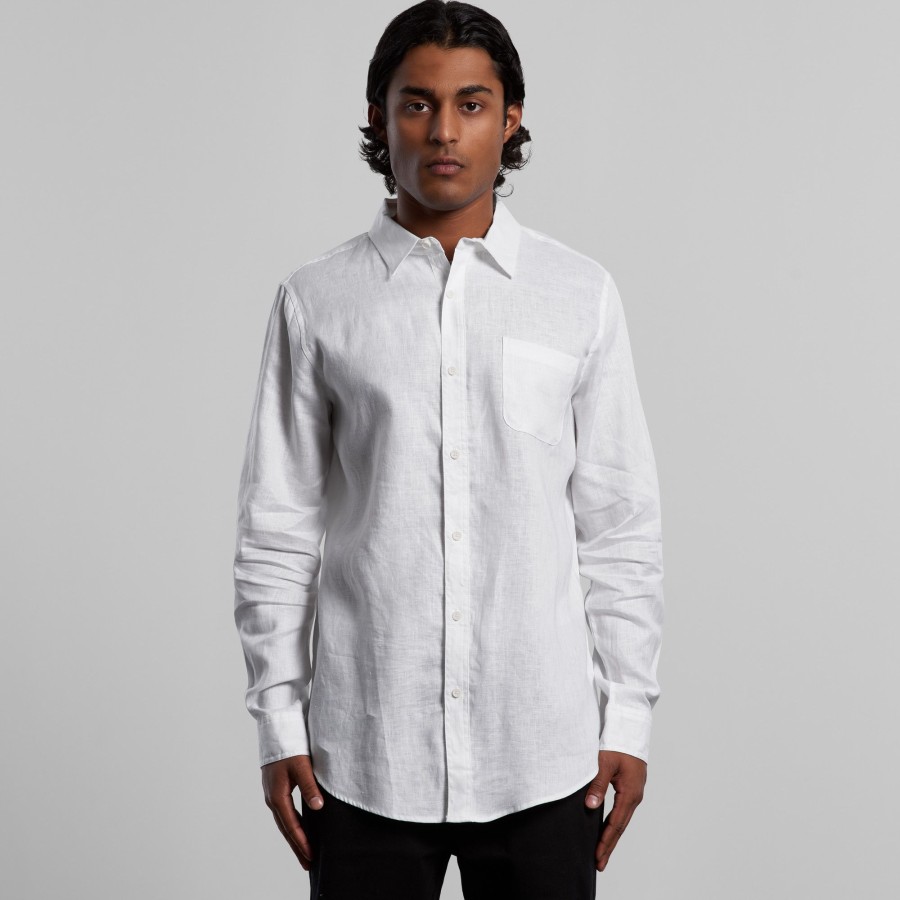 Men AS Colour Shirts & Polos | Mens Linen Shirt - 5418